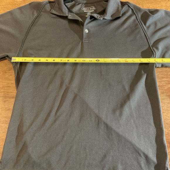 Pebble Beach Perform Mens Golf Shirt Gray Short Sleeve Size M, Sports, Classic - Picture 7 of 10